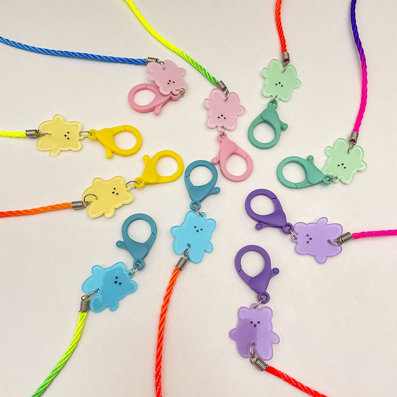 Dây Đeo Mắt Kính Hình Gấu Nhiều Màu Sắc Phong Cách Hàn Quốc Dễ Thương Cho Bé