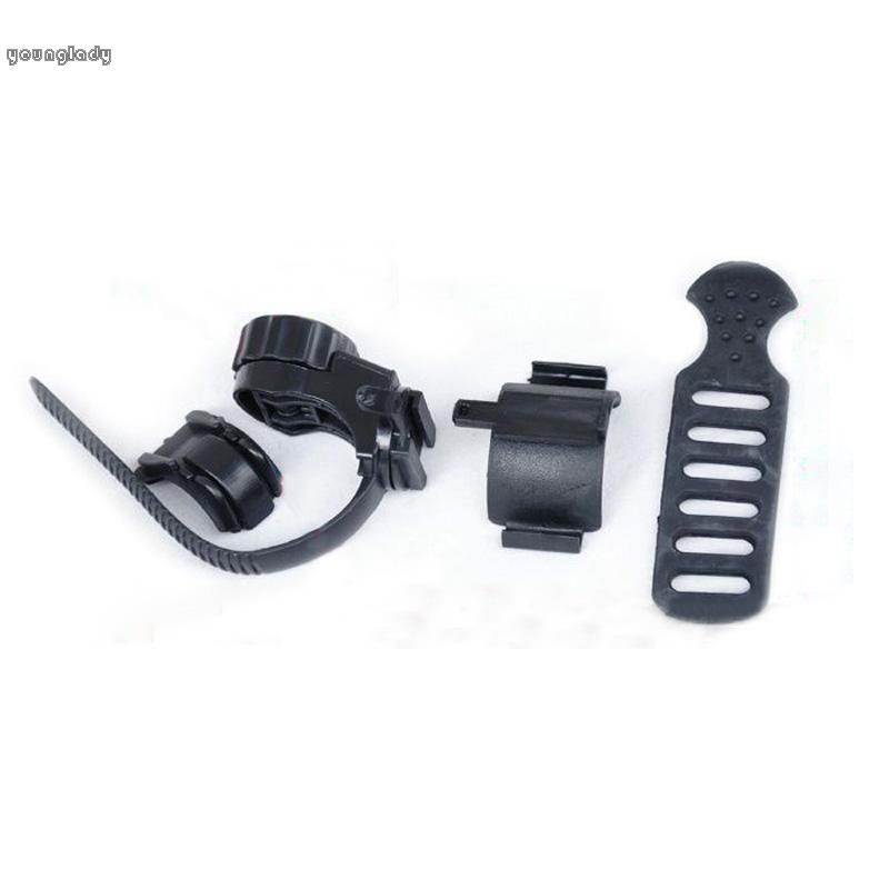 Giá Đỡ Đèn Pin Màu Đen Gắn Tay Cầm Xe Đạp Xoay Linh Hoạt 2018