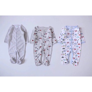Sét 3 body dài Bé trai bé gái Sweet & Soft xuất dư