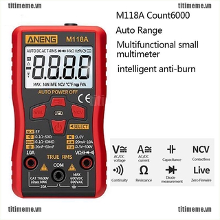 Aneng máy đo vạn năng kỹ thuật số cầm tay đa năng m118a ac / dc
