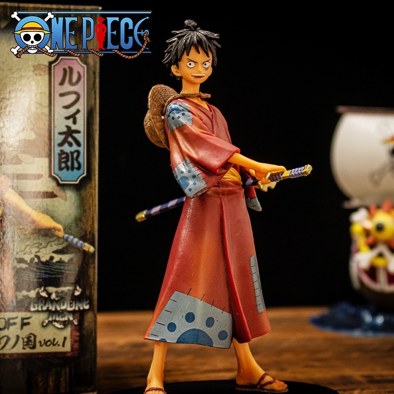 mô hình One Piece Luffy Zoro Sanji Nami Robin Choper Usopp Brook O Kiku (Có clip, ảnh thật) - figure anime one piece