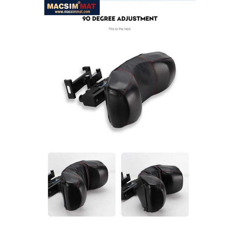 Gối tựa đầu ô tô cao cấp nhãn hiệu Macsim CHP03B màu đen, nâu , be
