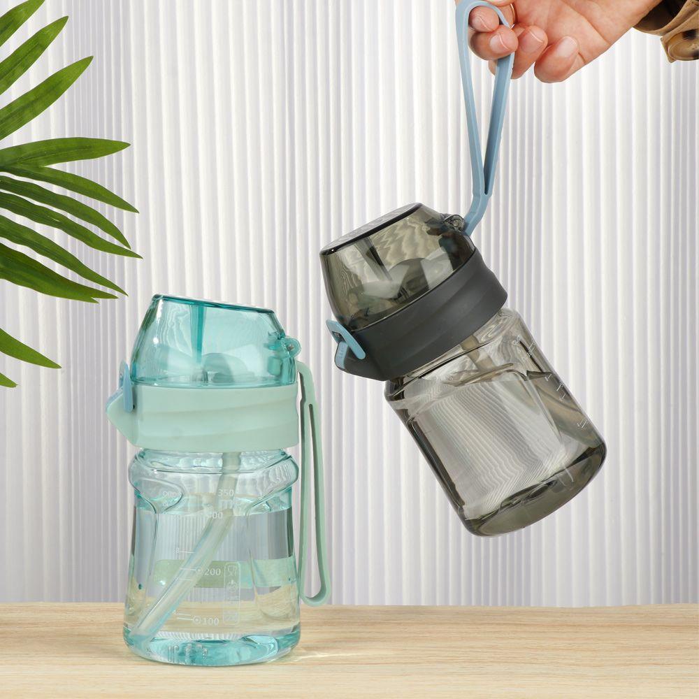 KUNHEV Bình Nước Thể Thao 400ML Có Ống Hút Chống Vỡ Tiện Dụng Cho Bé