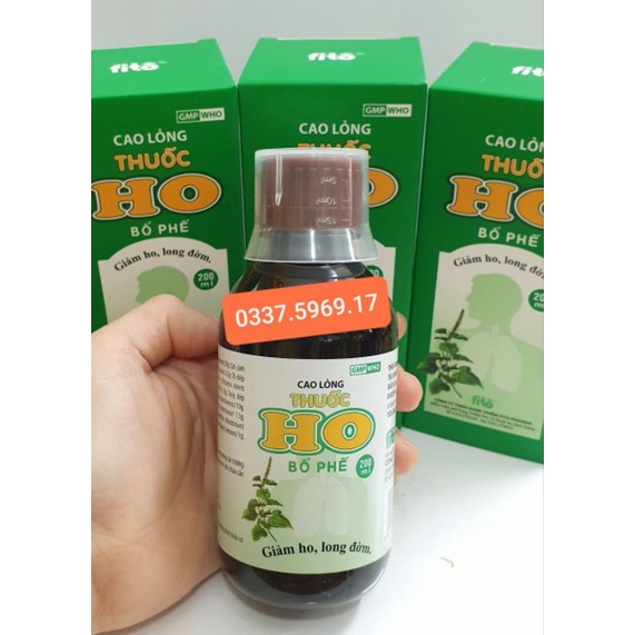 SIRO HO BỔ PHẾ FITO CHAI 200ML - TAN ĐÀM - GIẢM HO - ĐAU HỌNG
