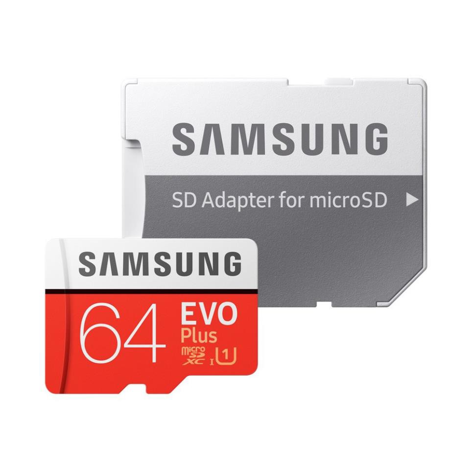 [Mã ELFLASH5 giảm 20K đơn 50K] Thẻ nhớ 64GB Samsung Evo Plus class10 80MB/s Kèm Apdater | BigBuy360 - bigbuy360.vn