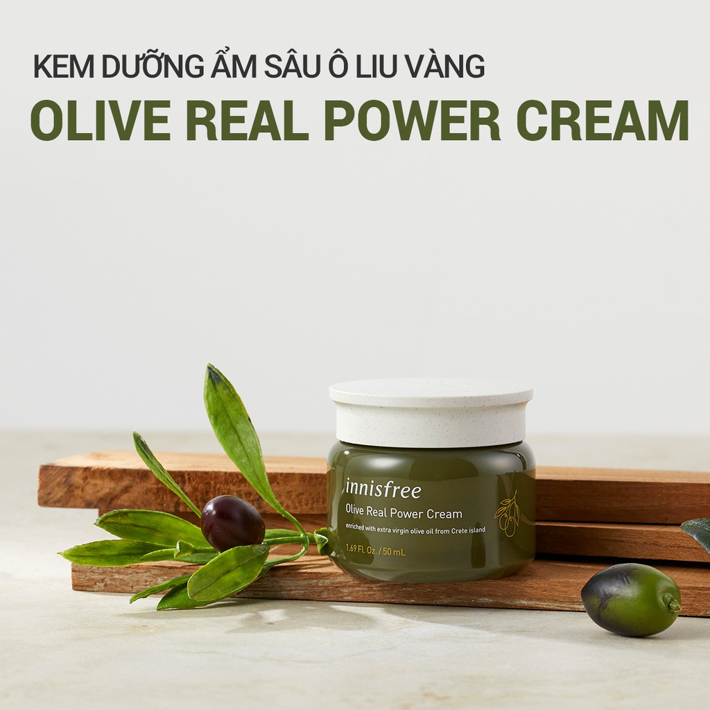 [Mã COSIF05 giảm 10% đơn 400K] Kem dưỡng ẩm innisfree Olive Real Power Cream 50ml