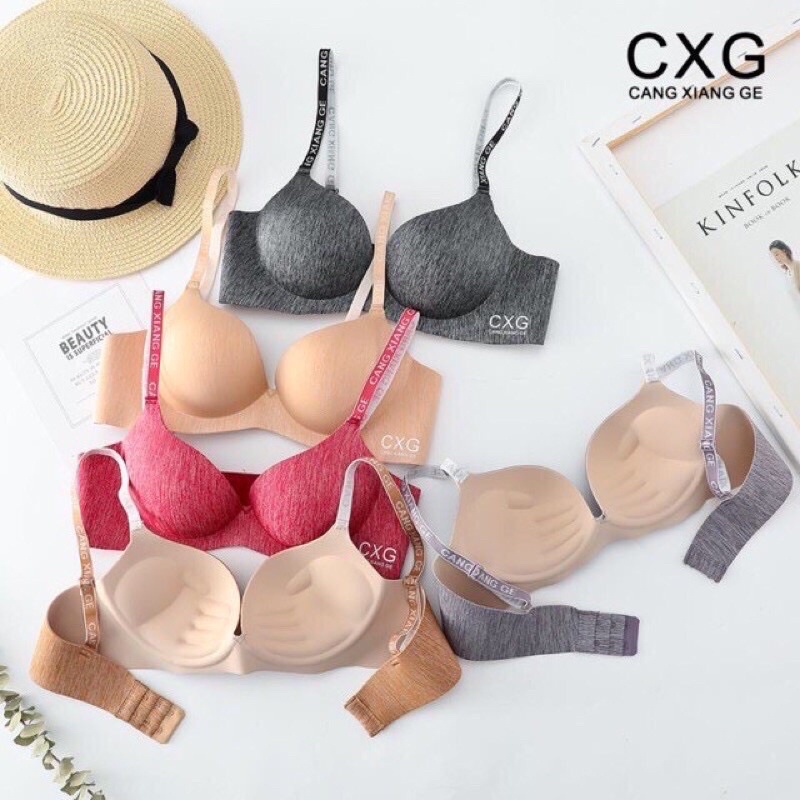 Áo Lót Su Đúc Muối Tiêu CXG A05 Áo Ngực Su Non Nâng Ngực Vừa