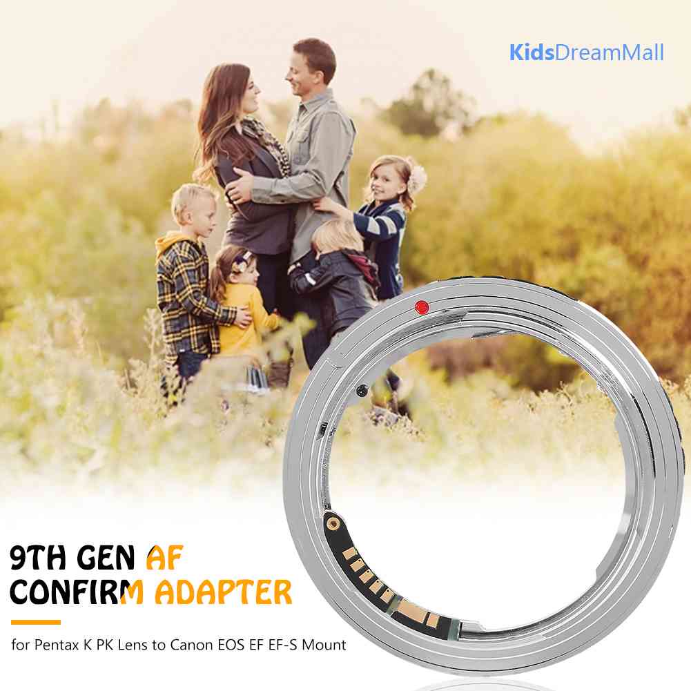 Ngàm Chuyển Đổi Pentax K PK Sang EOS EF-S Thế Hệ 9 Cao Cấp Cho Máy Ảnh