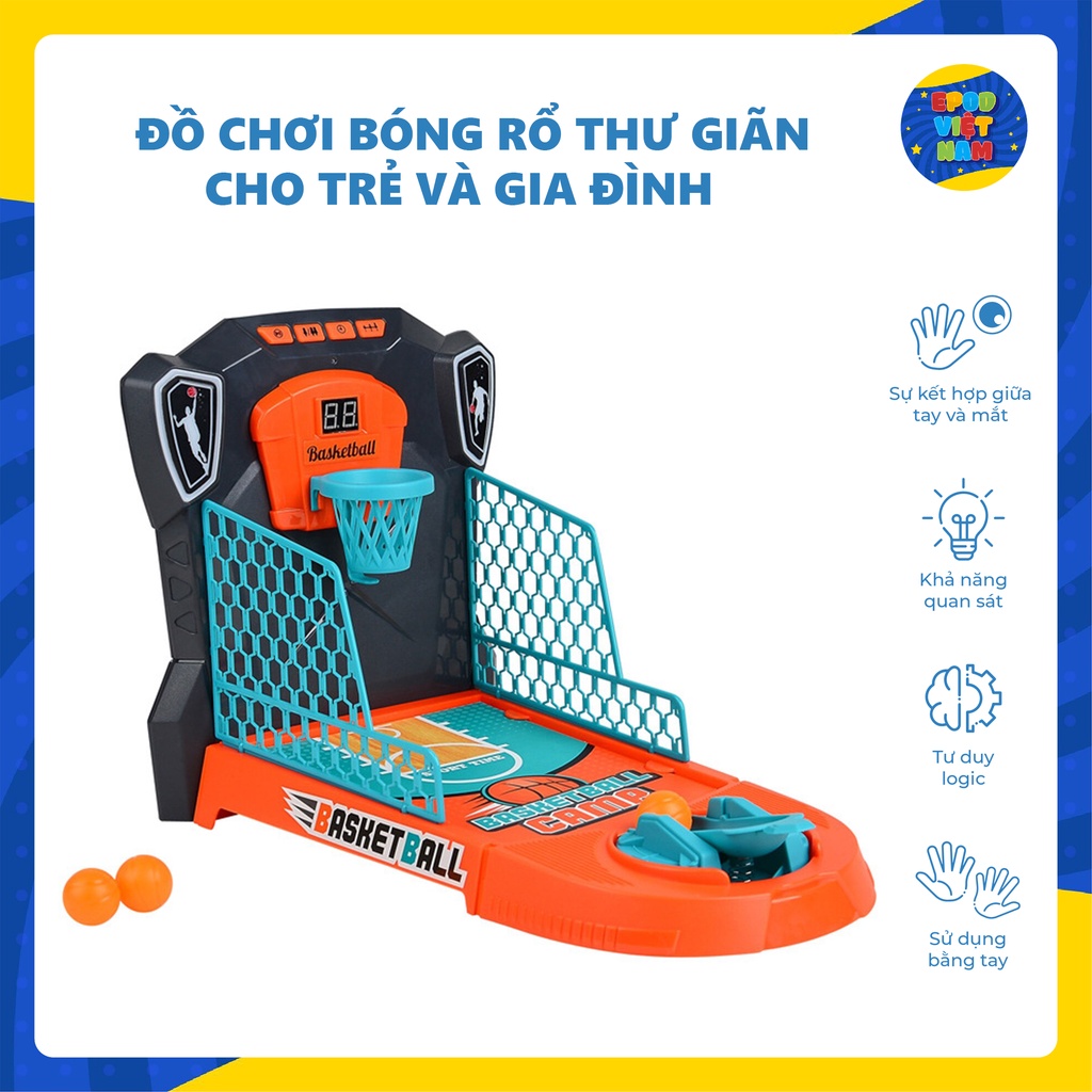 Đồ chơi bóng rổ thư giãn dành cho trẻ và gia đình - Epod