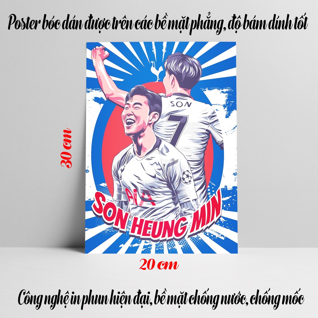 Poster Son Heung Min, Ảnh Dán Tường Son Heung Min Cực Đẹp, Poster Bóng Đá Có In Theo Yêu Cầu