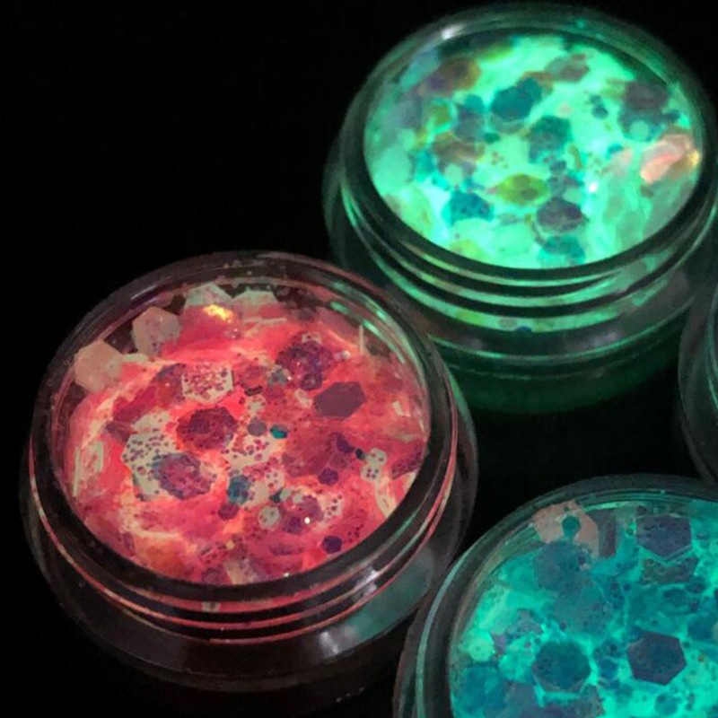 Hộp Kim Tuyến 6 Màu Trang Trí Móng Tay Nghệ Thuật