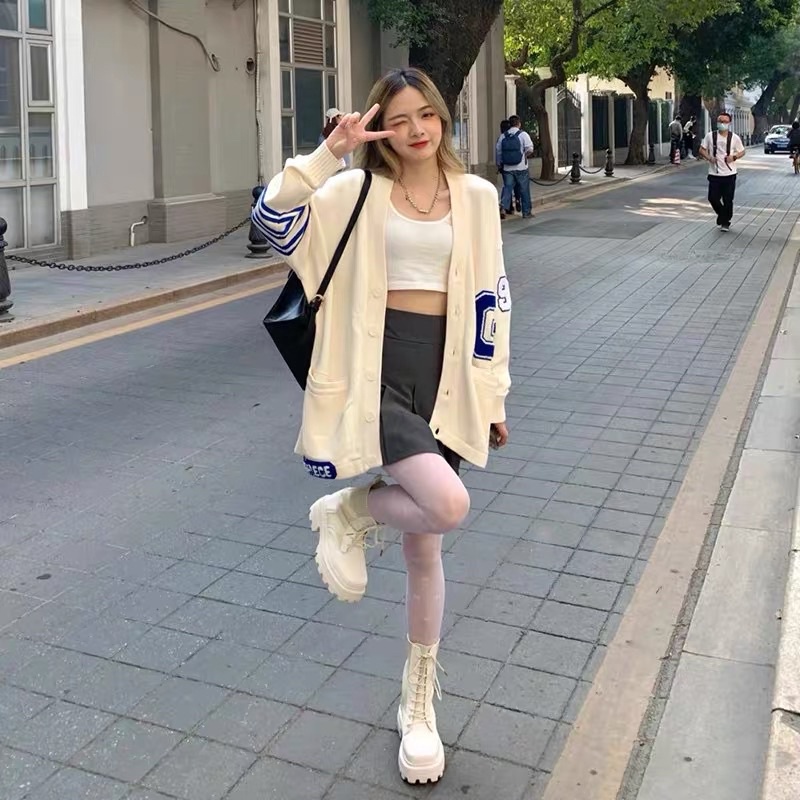 Khoác len cadigan xinh xắn mùa đông