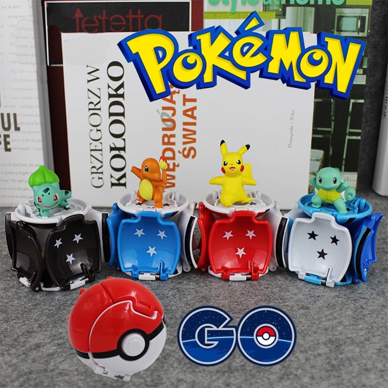 Lật vật cưng Nổ Elf Ball Pokémon Super Dream Rồng phun lửa Jeni Rùa Royal Sanjiazai Mô hình Đồ chơi