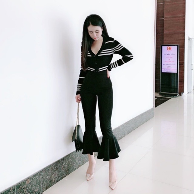 Quần ống loe sang chảnh
