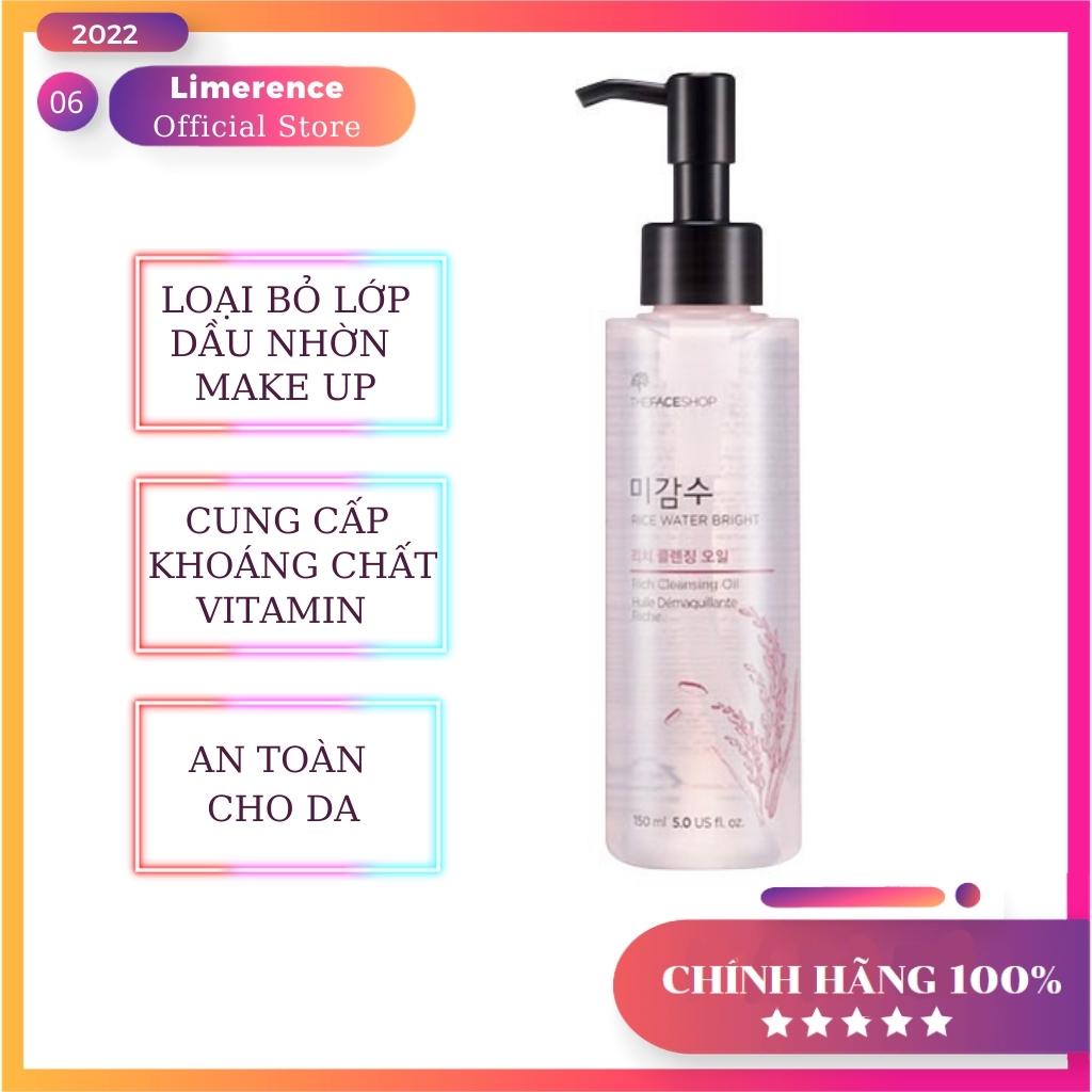 Dầu Tẩy Trang Gạo The Face Shop Rice Water Bright Light Facial Cleansing Oil 150ml