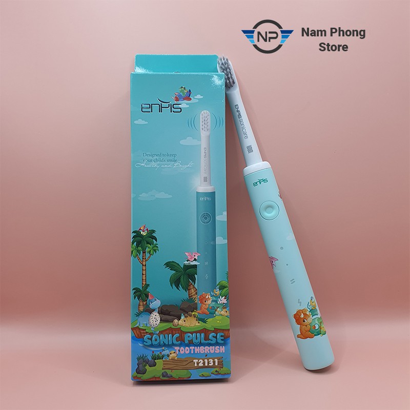 Bàn chải đánh răng điện SMART BASIC chính hãng ENPIS, lông mềm, IPX7, bảo hành 6 tháng, Sonic Pulse Toothbrush