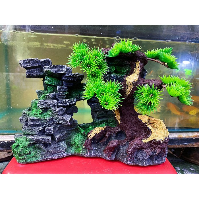 TIỂU CẢNH TRANG TRÍ HỒ CÁ NON BỘ 23X8X17CM