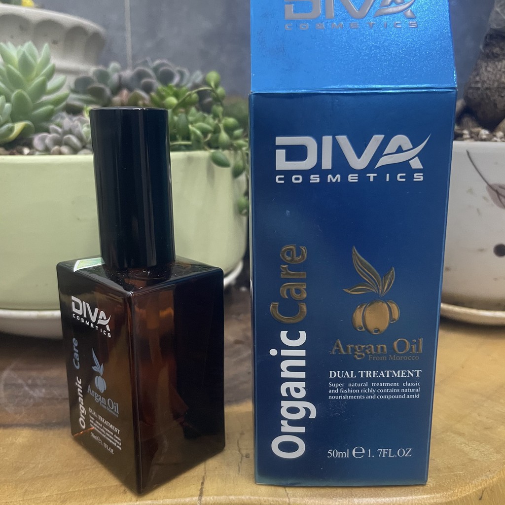 ✅✅Tinh dầu Argan Oil Organic Care Diva dưỡng bóng mượt tóc 50ml
