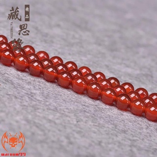 Chuỗi hạt đá mã não đỏ tự nhiên dáng rộng
