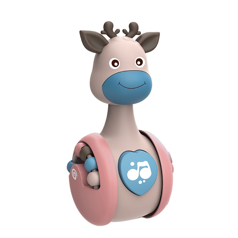Đồ chơi con lật đật hình hươu cao cổ hoạt hình có nhạc cho bé