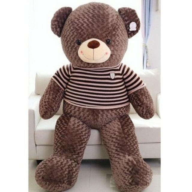 Gấu Bông Teddy ngồi đủ size 90cm, 100cm, 1m2, 1m6, 1m8 siêu to khổng lồ cực mịn hàng nhập khẩu - GẤU TEDDY