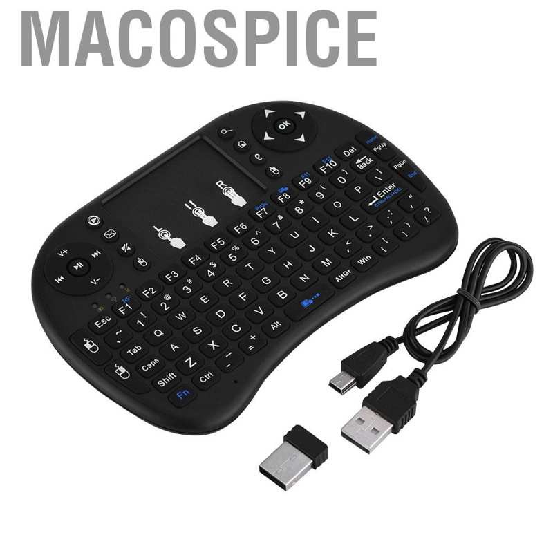 Macospice Multifunctional 2.4G Mini Wireless Fly Air Mouse Touchpad Keyboard