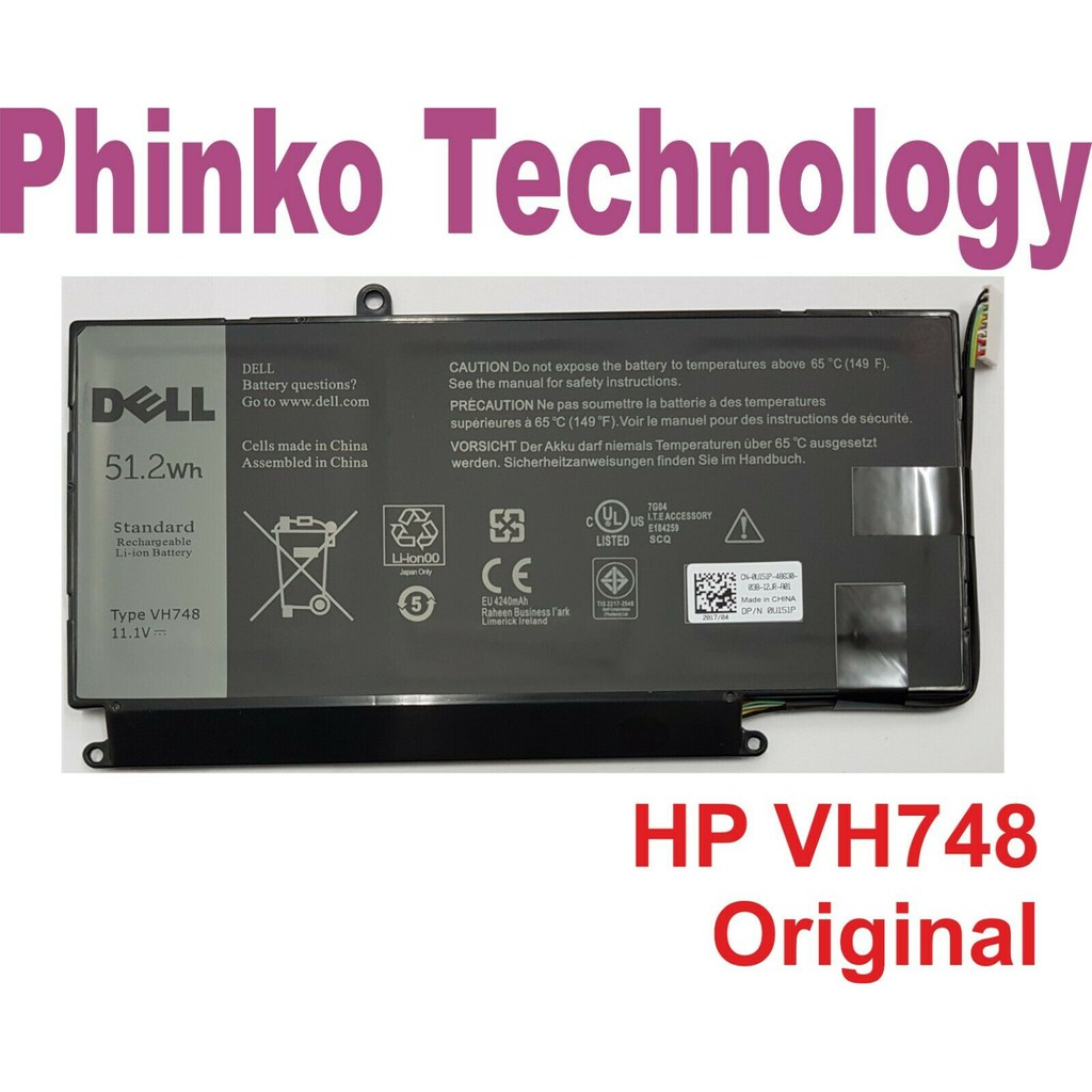 ⚡️Pin Laptop Dell Vostro  5460, 5470, 5560 14-5480, 5480, 5480A, V5480, Inspiron 14-5439 VH748