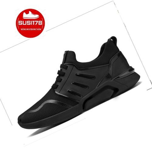 GiàyThể Thao  Nam Giày Sneaker 2022 khử mùi chống trơn nhẹ mềm lót thoáng khí mầu đen  hd9