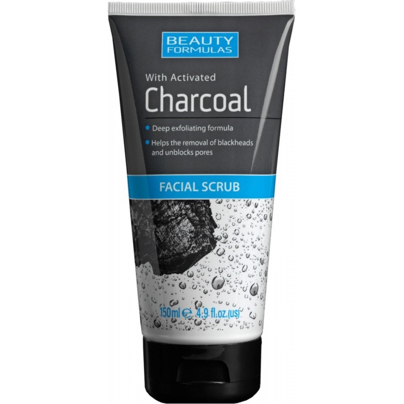 Sữa rửa mặt than hoạt tính tẩy tế bào chết Beauty Formulas Charcoal Facial - 150ml
