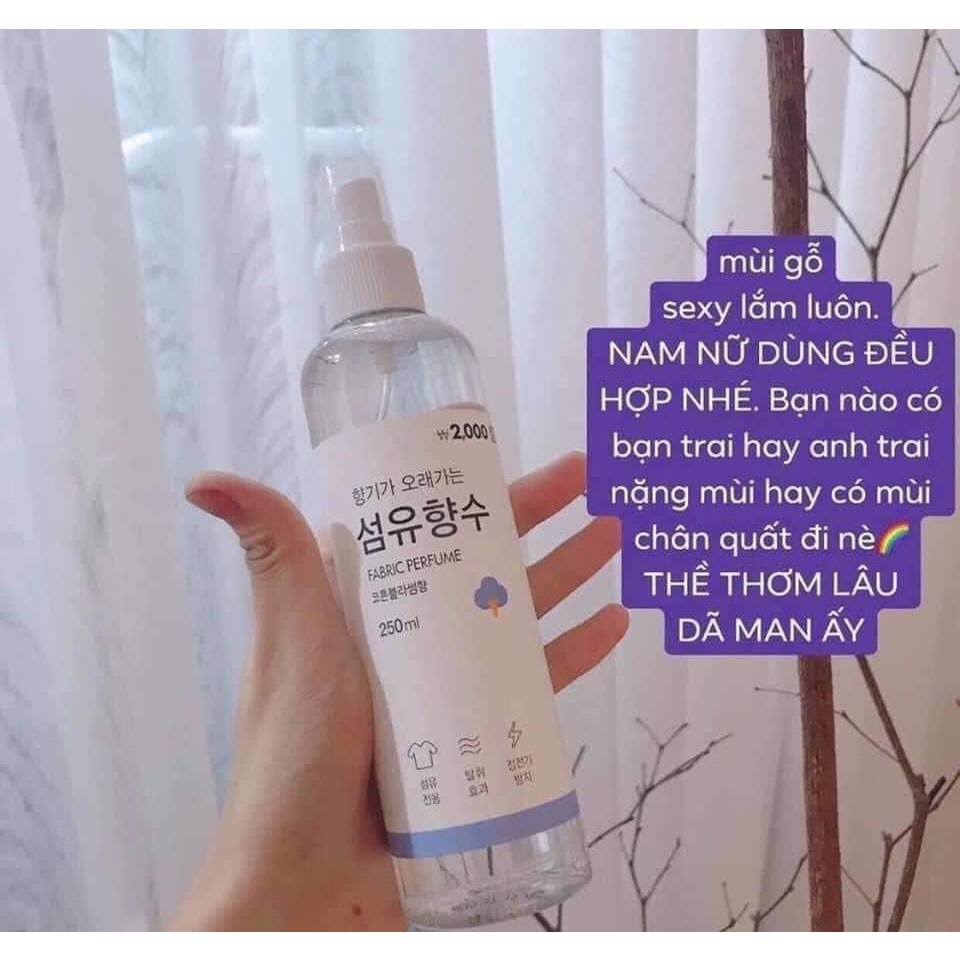 XỊT THƠM QUẦN ÁO QUỐC DÂN CỦA HÀN FABRIC PERFUME