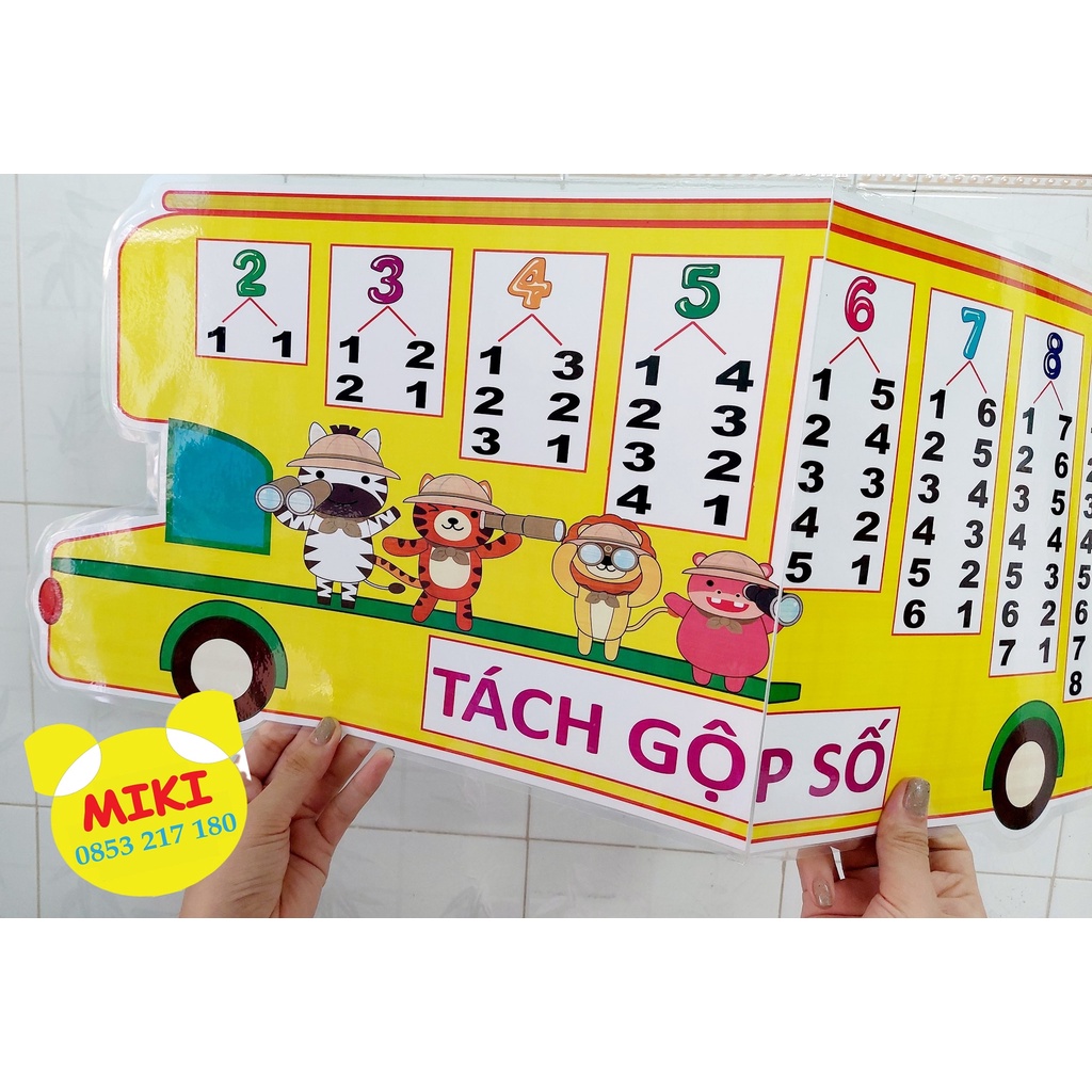 XE BUÝT TÁCH GỘP SỐ handmade