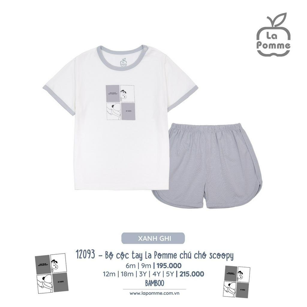 La pomme LP12093 Bộ cộc tay La Pomme chú chó Scoopy SS2023