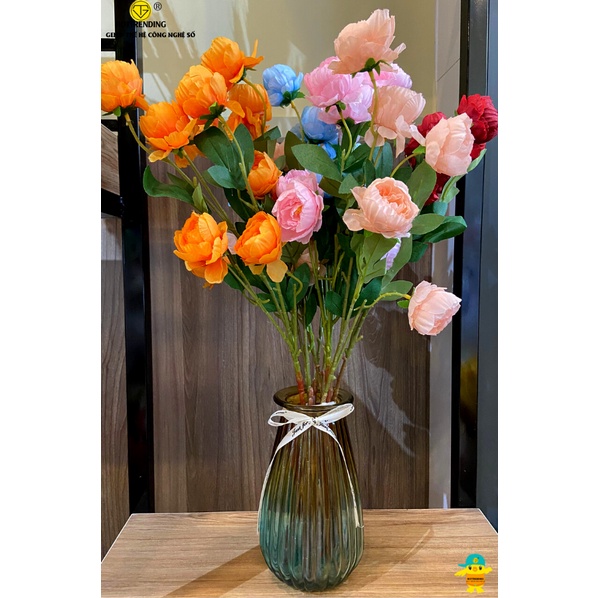 Hoa Hồng Lụa Havi cao cấp (65cm) trang trí nhà cửa, nội thất,cửa tiệm