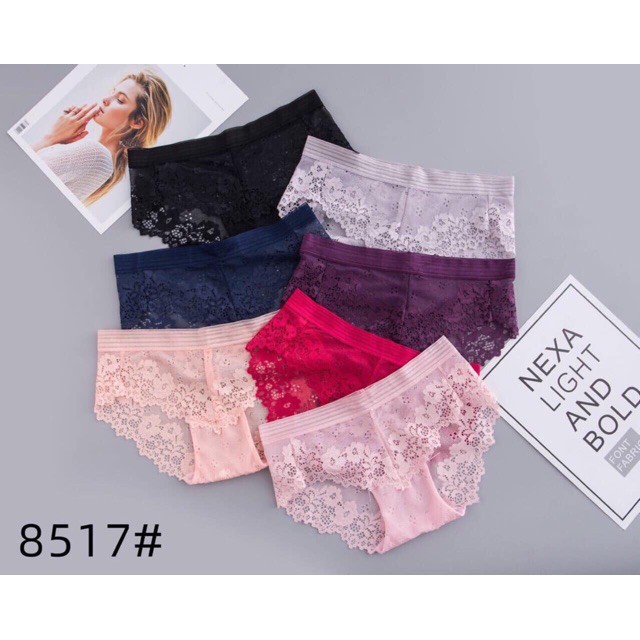 Hộp 5 quần lót ren cắt điệu đà 5871