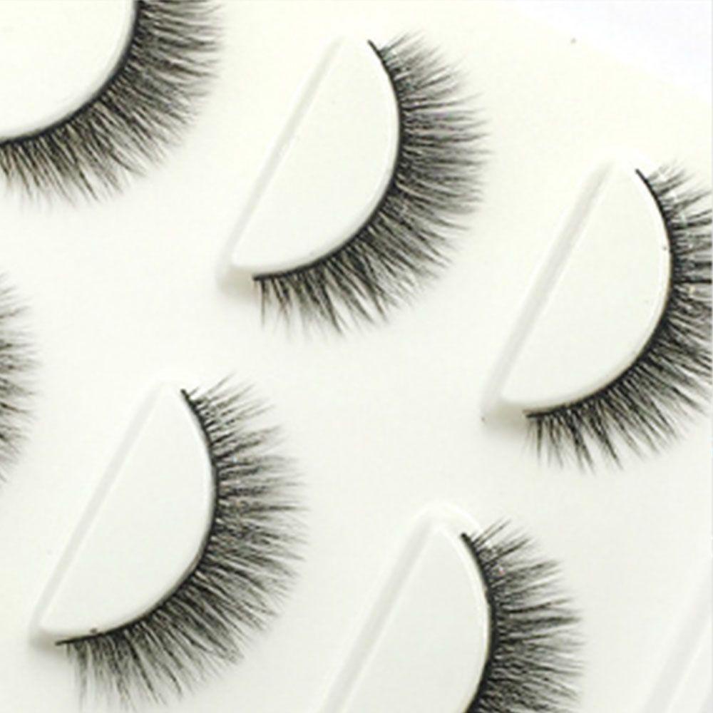 QQMALL Set 3 Cặp Lông Mi Giả Mềm Mại Trang Điểm Chuyên Nghiệp