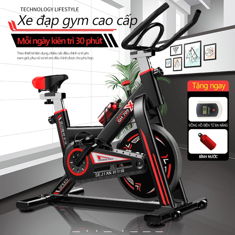 SP08xe đạp tập thể dục air bike Máy đạp xe thể dục trong nhà.Máy đạp xe giảm cân giảm mỡ đa chức năng phù hợp với mọiđối