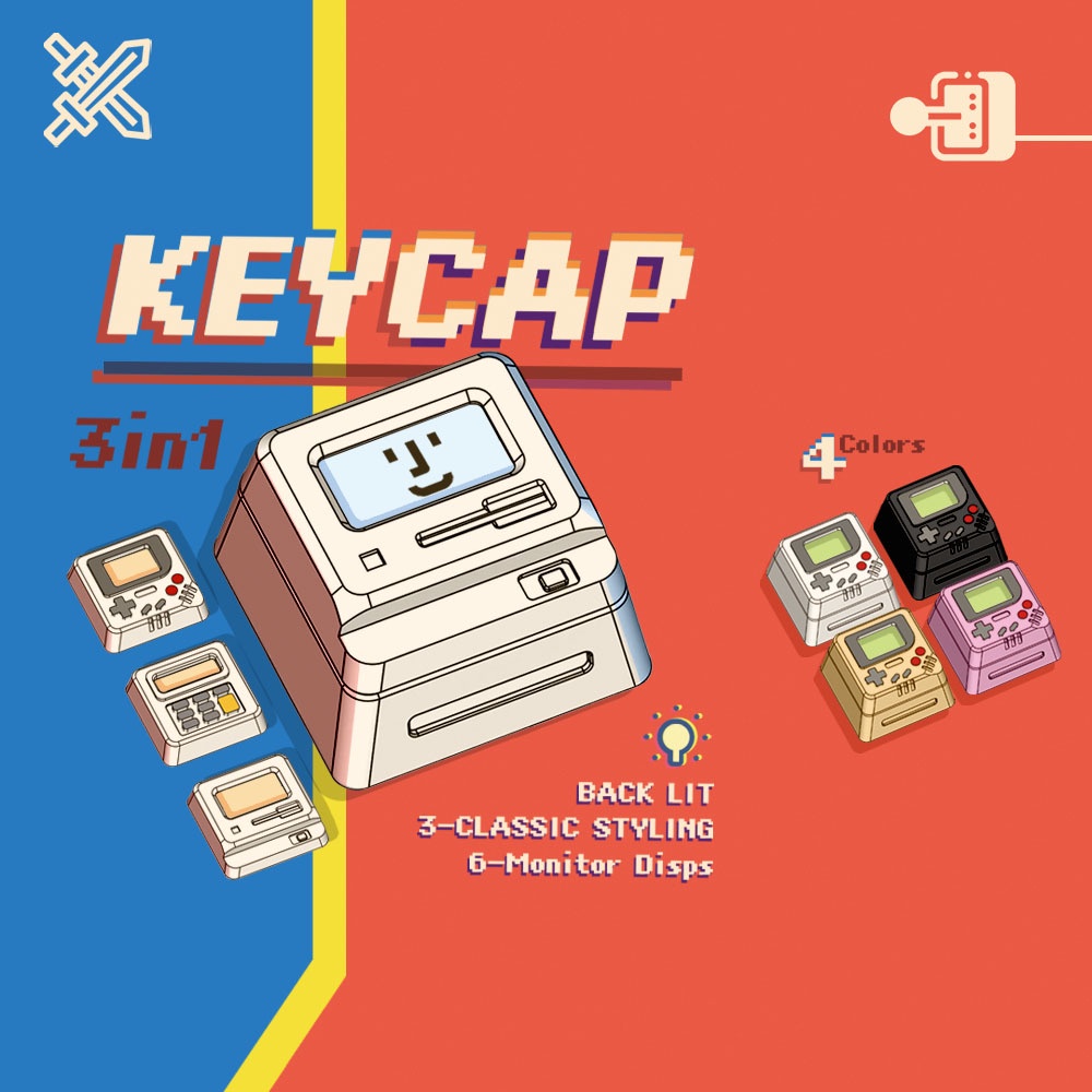Keycap lẻ cổ điển K04 - nút gắn esc trang trí dành cho bàn phím cơ