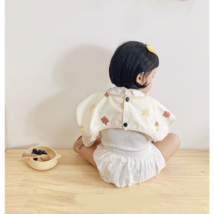Yếm Ăn Không Tay Dễ Lau Chùi Cho Bé
