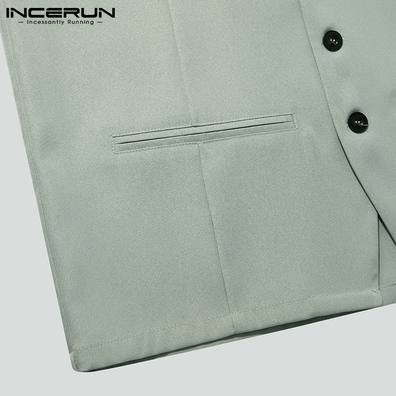 Set INCERUN áo không tay + quần short thời trang Hàn cho nam