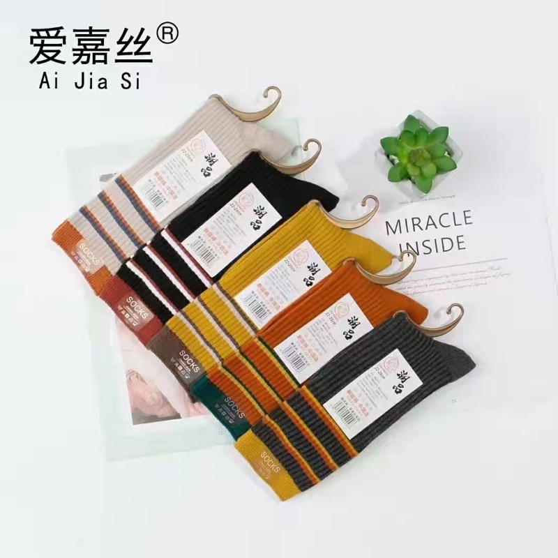 COMBO 10 Đôi tất tình yêu cổ cao dáng thể thao Kute mã TQ7188