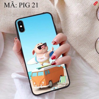 <New> Ốp lưng iPhone XS MAX viền dẻo TPU BST Lợn Tết