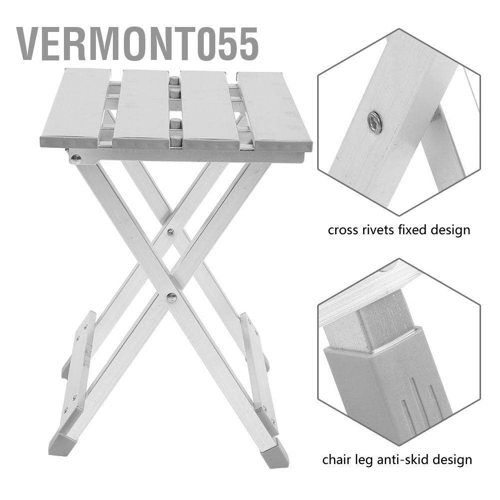 Ghế gấp câu cá bằng thép không gỉ di động cắm trại ngoài trời