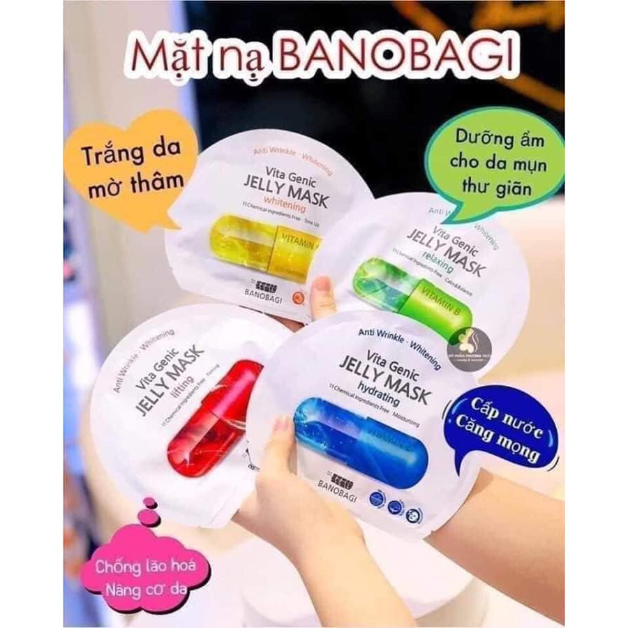 Mặt Nạ Bổ Sung Vitamin Vita Genic BANOBAGI 30ml, Dưỡng ẩm-Trắng da-Mờ thâm-Chống láo hóa | BigBuy360 - bigbuy360.vn