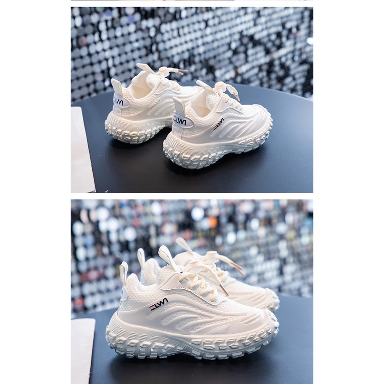 Giày thể thao AMILA phối lưới thoáng khí trọng lượng nhẹ phong cách thời trang cho trẻ em