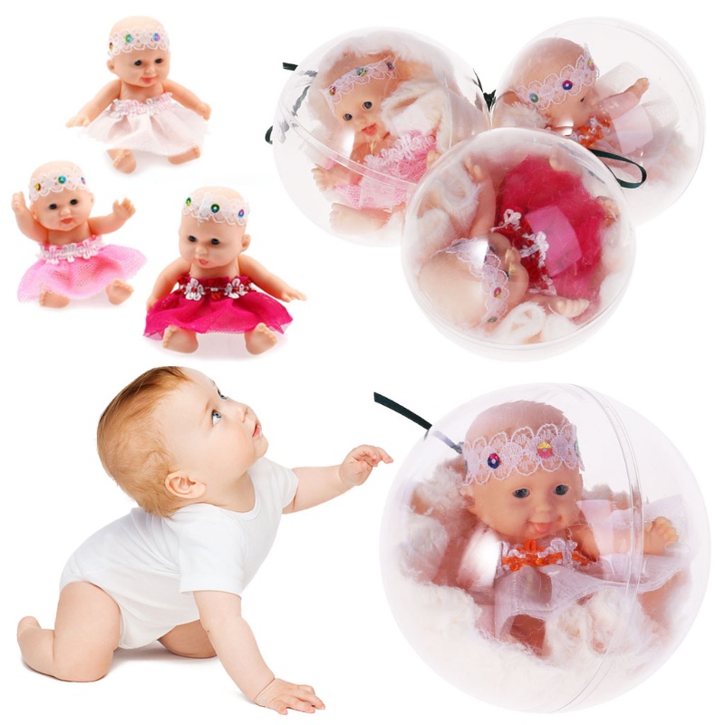 Búp Bê Trong Suốt Kích Thước 4 Inch Như Thật