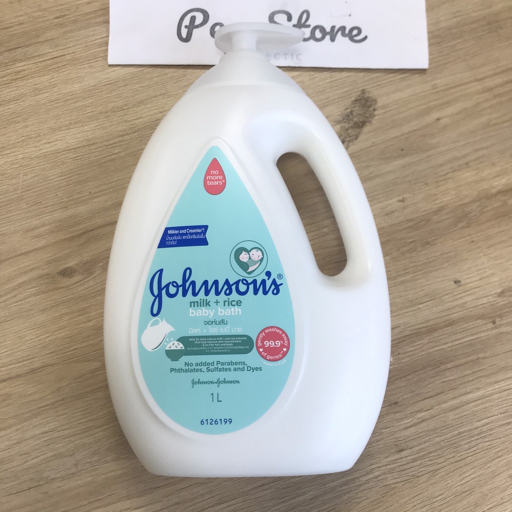 Sữa tắm cho bé JOHNSON baby Gạo và Yến mạch Bath No More Tears - dầu tắm johnson 1 L/200ml