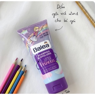 Dầu gội xả trẻ em 2in1 Balea Little Princess công chúa nhỏ 200ml