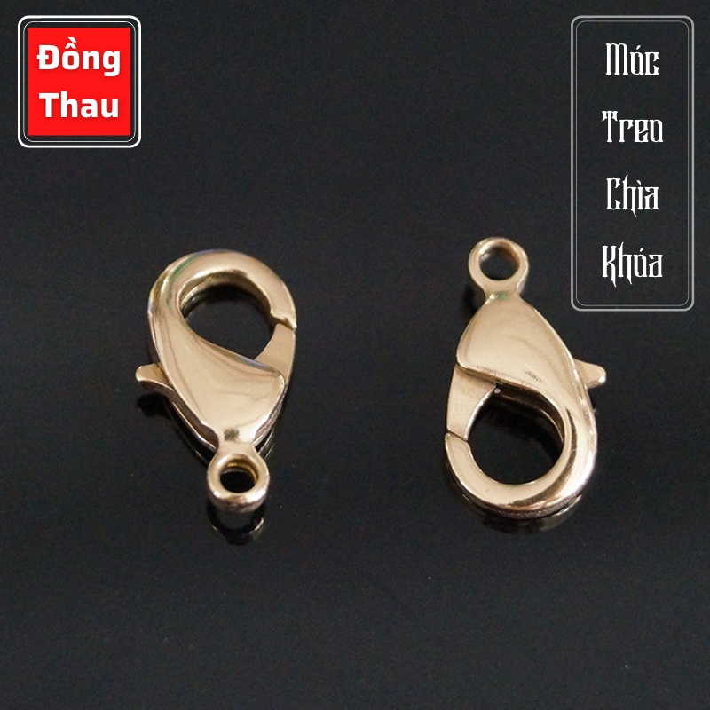 Móc Khoá Tròn Nhỏ Đa Năng Bằng Đồng Kiểu Dáng Nhỏ Gọn, Đem Lại Sự May Mắn Tài Lộc (Kích Thước: 2.7cm)