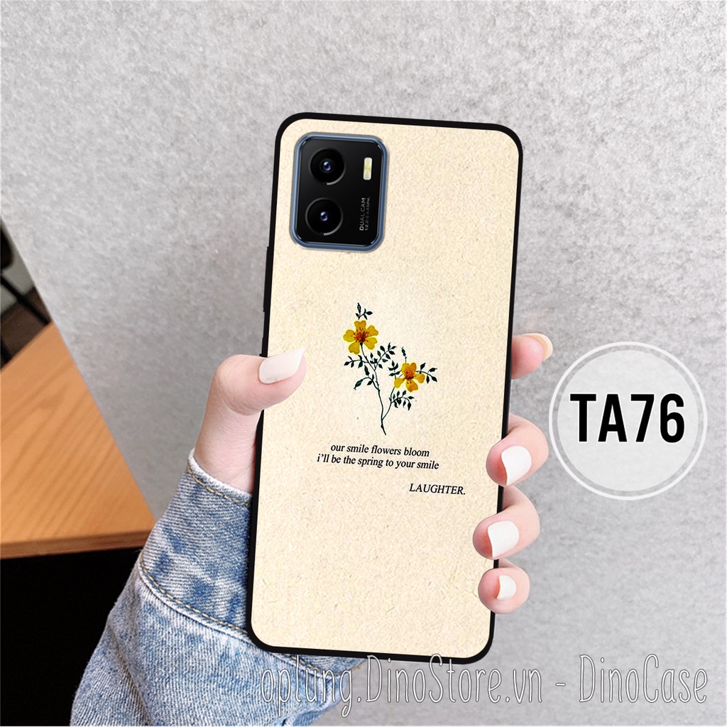 Ốp lưng Vivo Y15S / Vivo Y15A - Ốp điện thoại Vivo lưng nhựa viền silicon bảo vệ camera chống bẩn in hình hoa nữ tính.