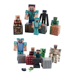 Set 9 mô hình đồ chơi các nhân vật trong phim hoạt hình " mycraft "